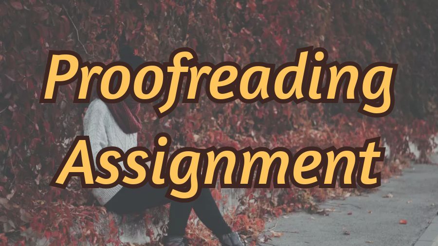 Proofreading寫作