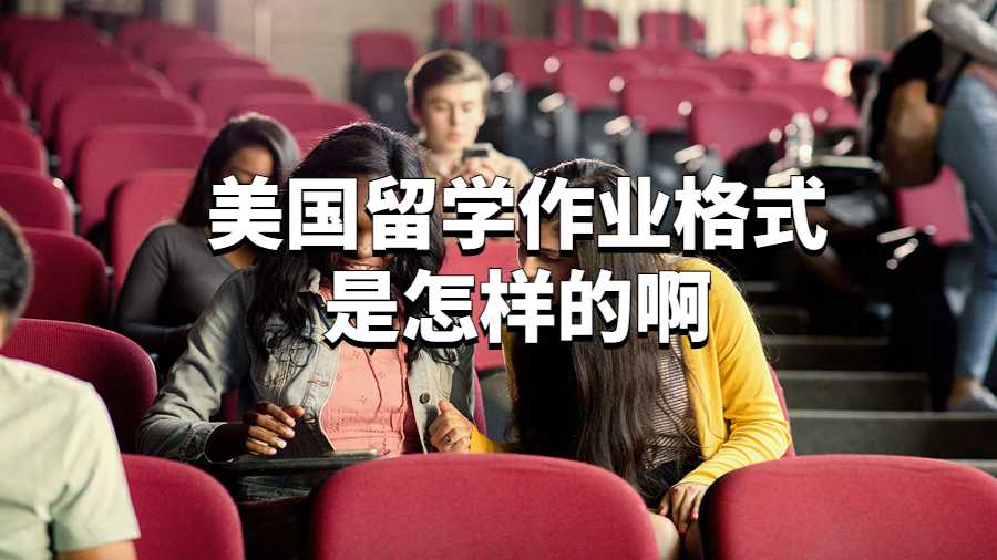 美國留學作業(yè)格式是怎樣的啊