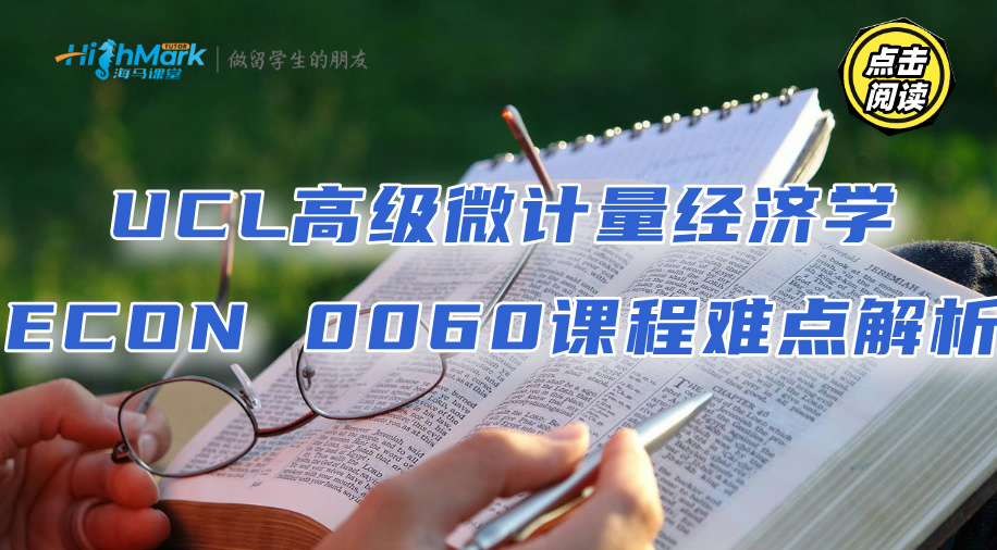 UCL高級微計量經(jīng)濟學(xué)ECON 0060課程難點解析